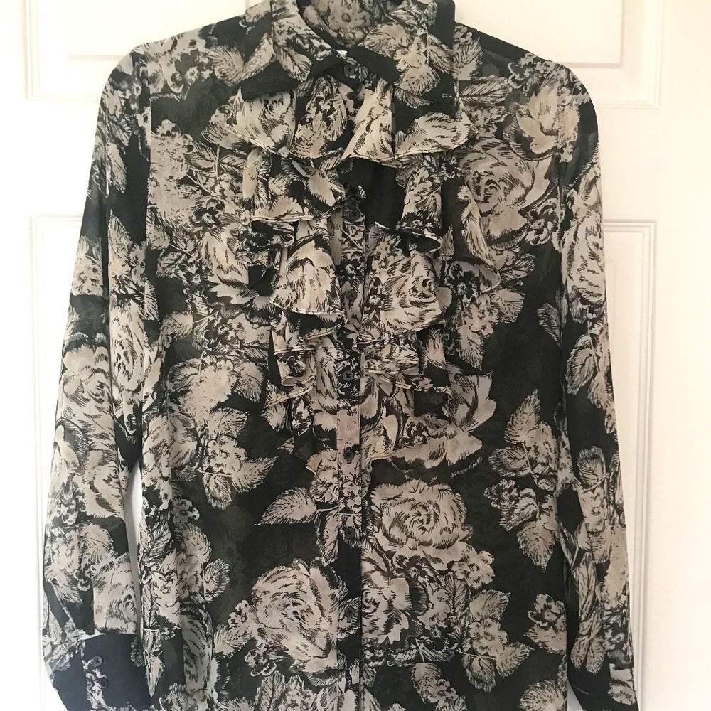 Cabi Floral Blouse